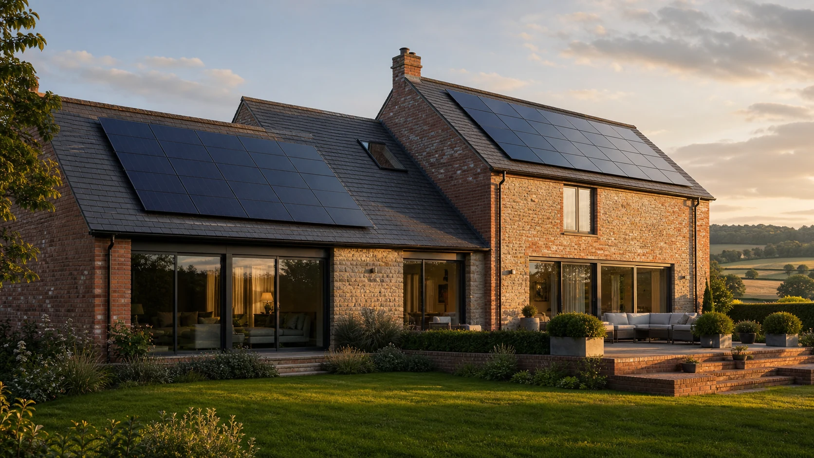 Installation solaire achevée dans le Tarn Installation photovoltaïque achevée sur deux pans d’une maison tarnaise
